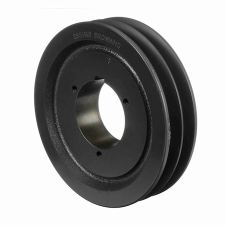 Browning 2 Groove Cast Iron Bushed Bore Multiple Sheave, 2B5V68 2B5V68